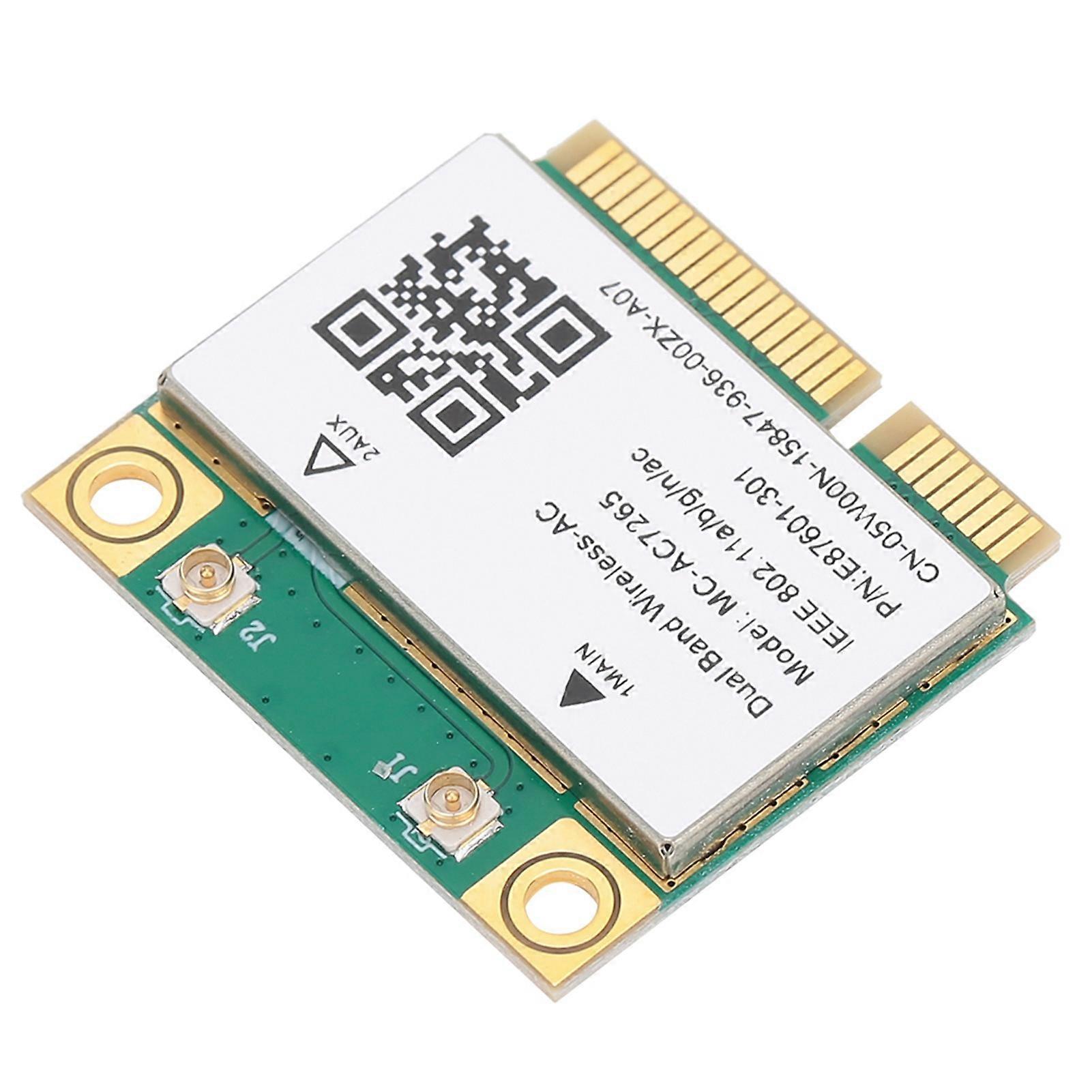 Network Card Mini PCIE Gigabit DualBand for Bluetooth 4.2 Wireless Wifi MCAC7265