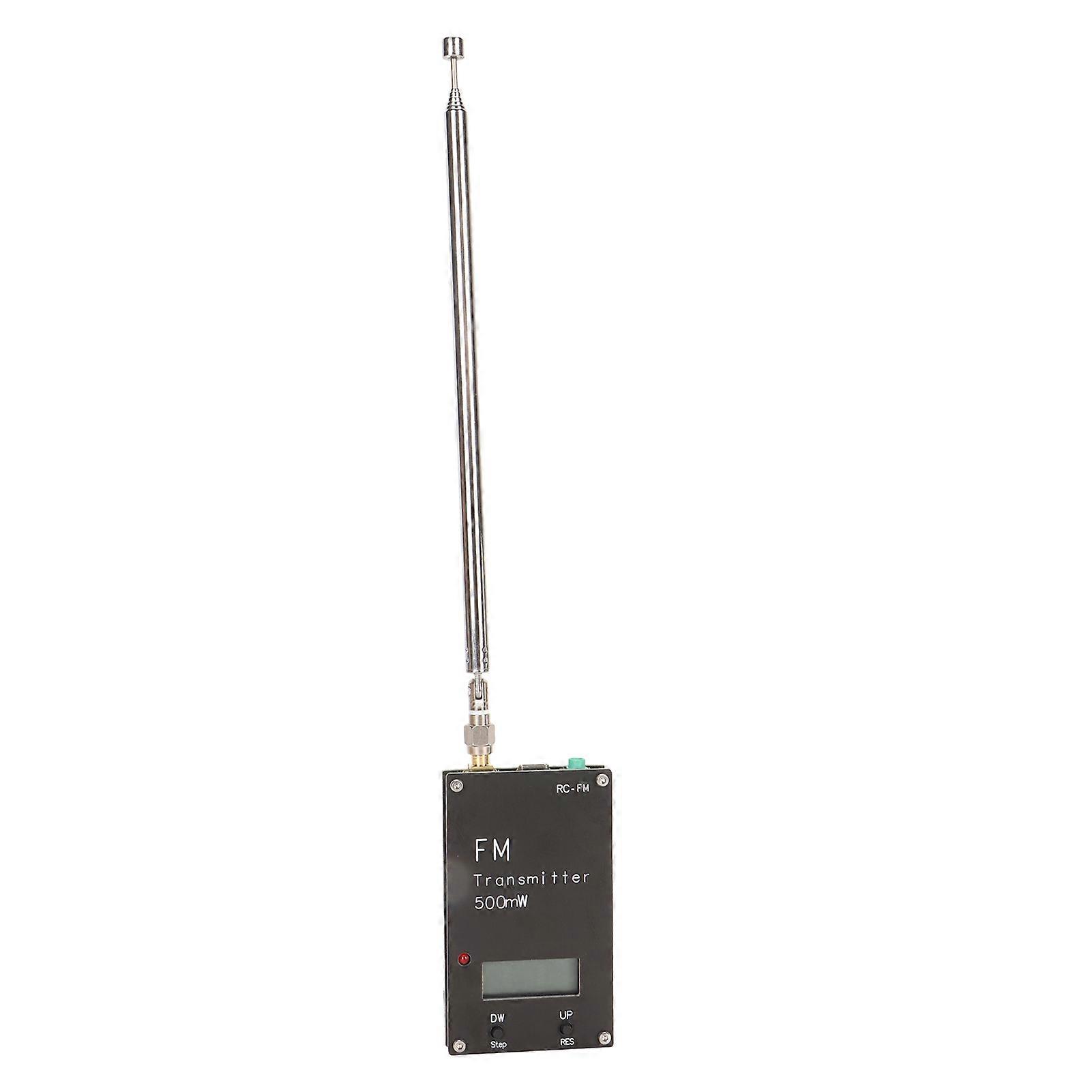2000M FM Transmitter Professional Long Range 76108Mhz 0.5W 500mW Stereo Transmitter Module with Digital LCD Display