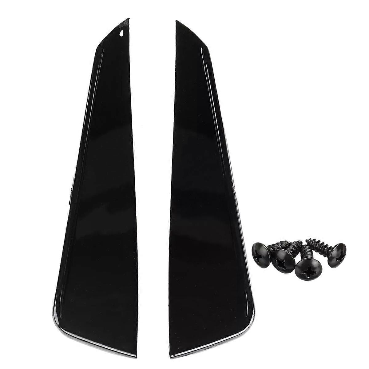 2Pcs Front BUmper Side Air Splitter Spoiler Black for Mercedes W176 A180 A200 A220 A250 Amg A45 a C