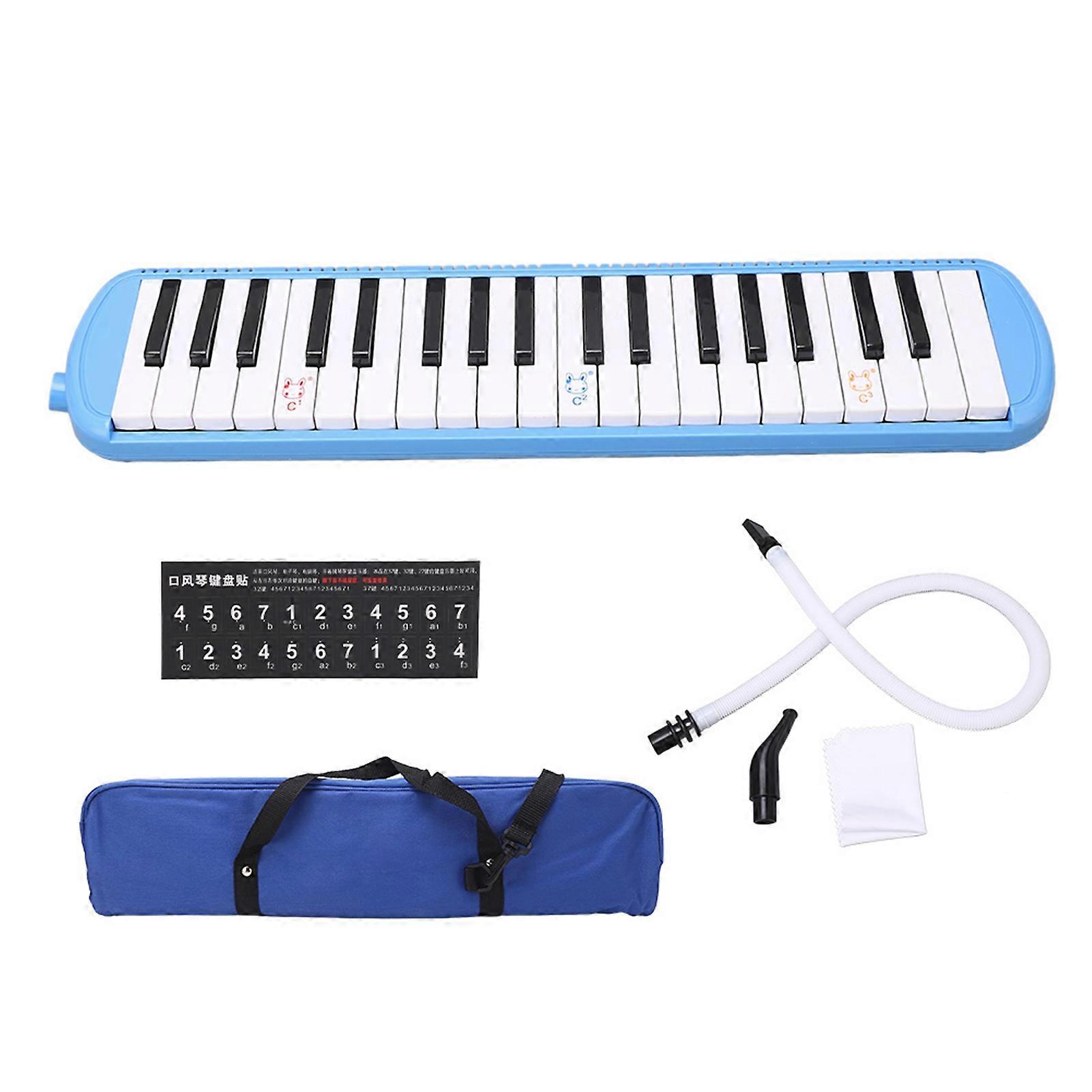 Melodica 37 Key Wind Musical Instrument Adult Suitable for Beginner Learner PracticeBlue