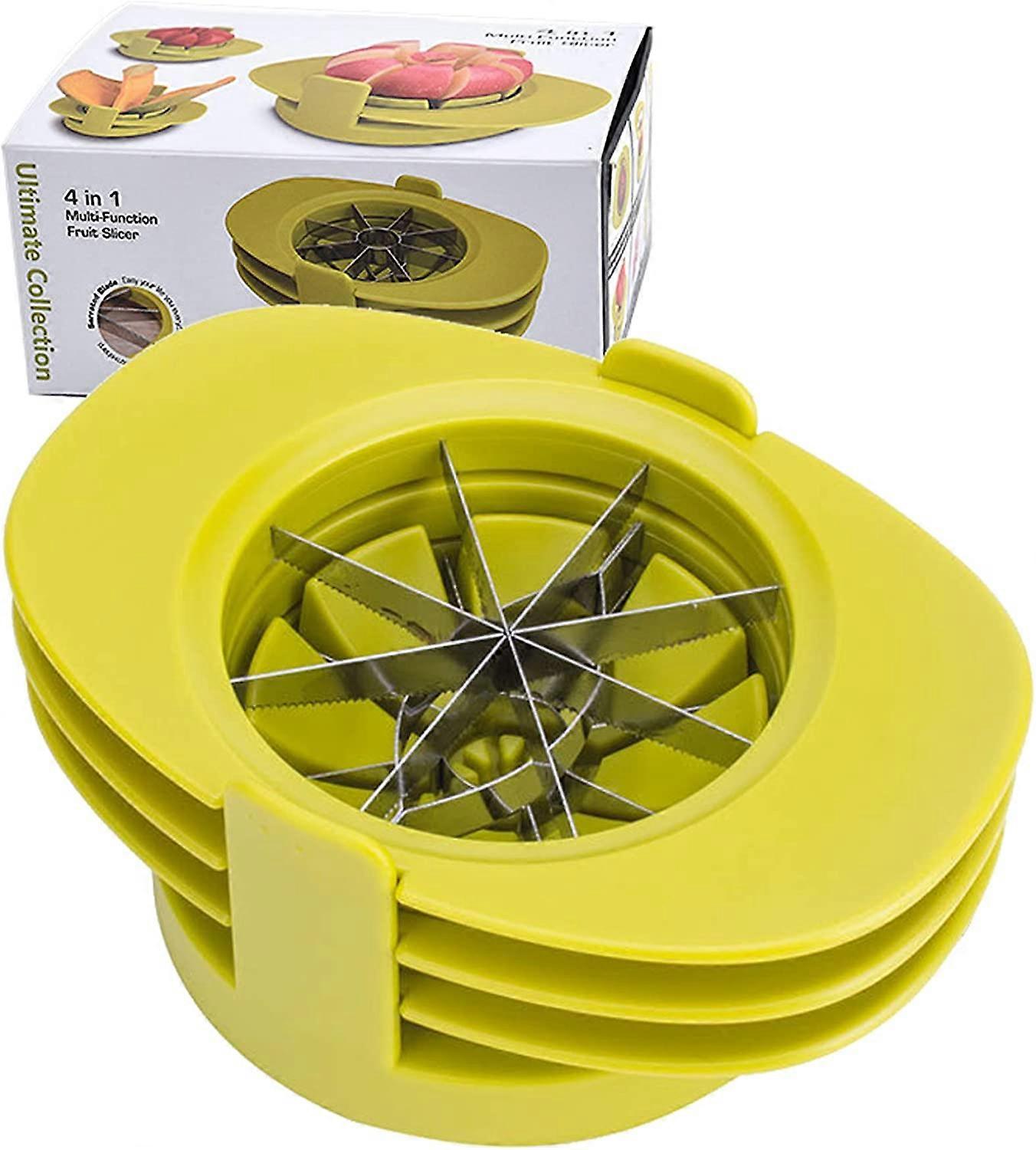 4 In 1 Apple Pear Shape Hollow Out Tomatoes Cutter Multifunctional Fruit Slicers Kitchen Utensil Set, Apple Slicer Cutter, Fruit Cutter With Pear Mang