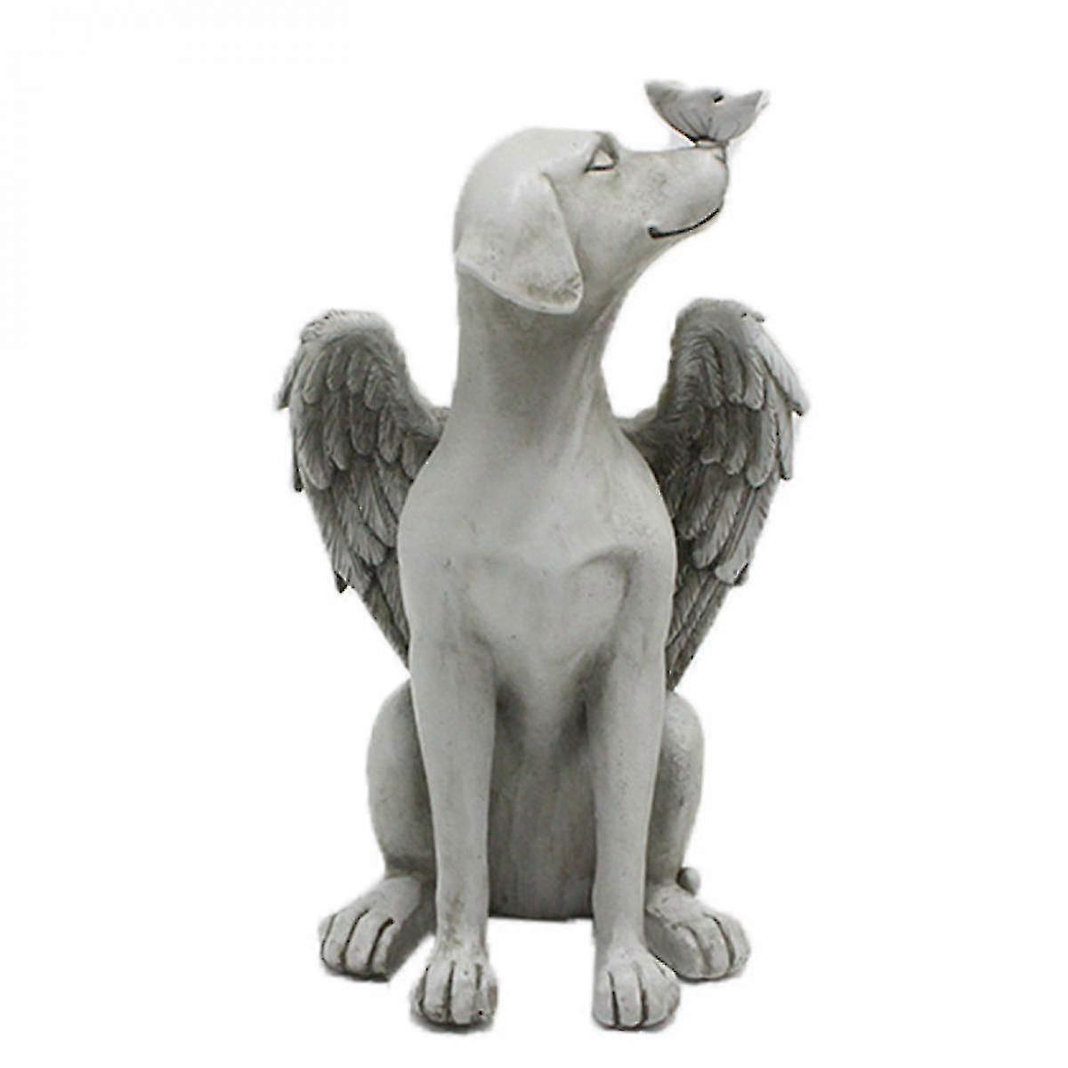 Carracci Dog Memorial Gift - Angel Remembrance Statue For Loss Of Black