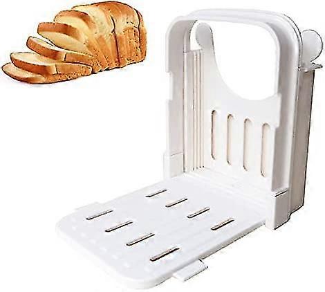 Bread Slicing Rack, Multifunctional Sandwich/toast Driver, Folding And Adjustable Manual Handheld Homemade Slicer For Cutting 4 Thicknesses Of Bread Q