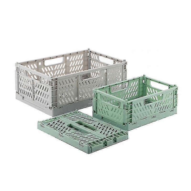 3x Stackable and Collapsible Storage Boxes