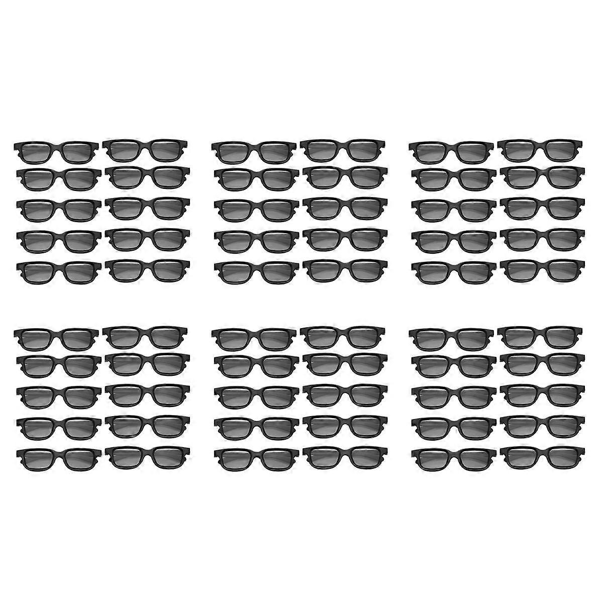 60Pcs Polarized Passive 3D Glasses for Cinema IMIX Screen