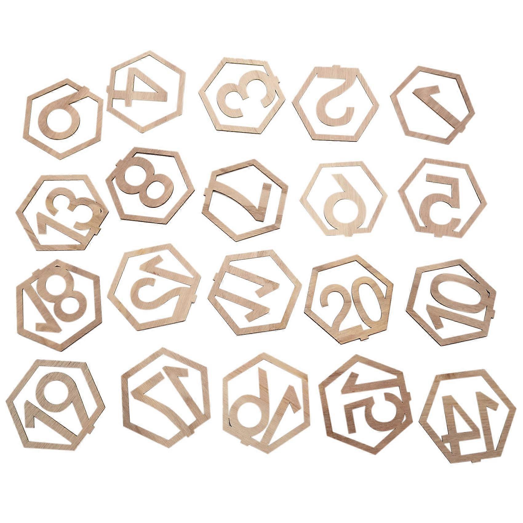 1-20 Numbers Wood Signs Wedding Hexagon Table Number Wooden Table Numbers Rustic Wedding Engagement