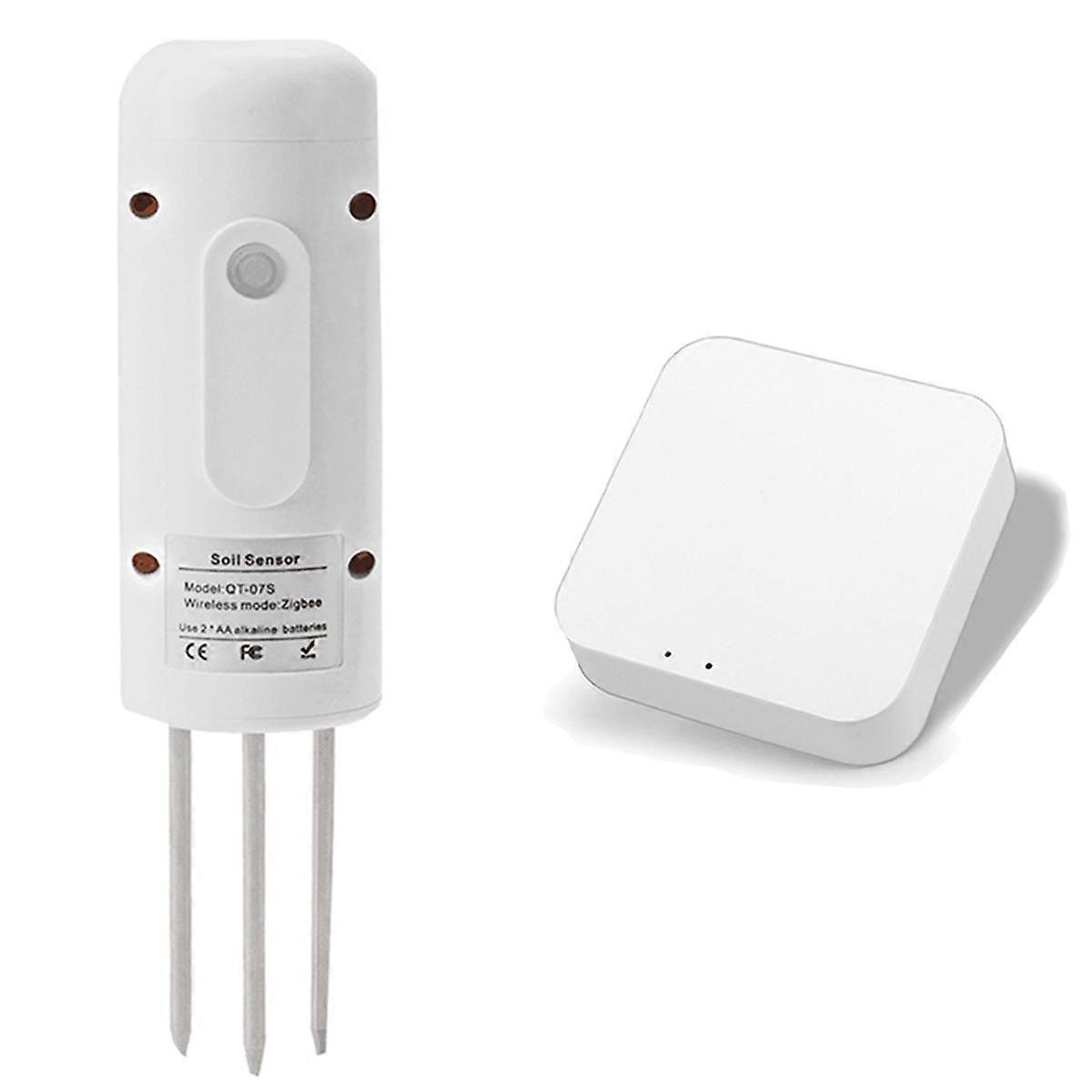 Tuya /Bee Wireless Soil Humidity Sensor Intelligent Temperature Moisture Tester Mobilephone APP Rea