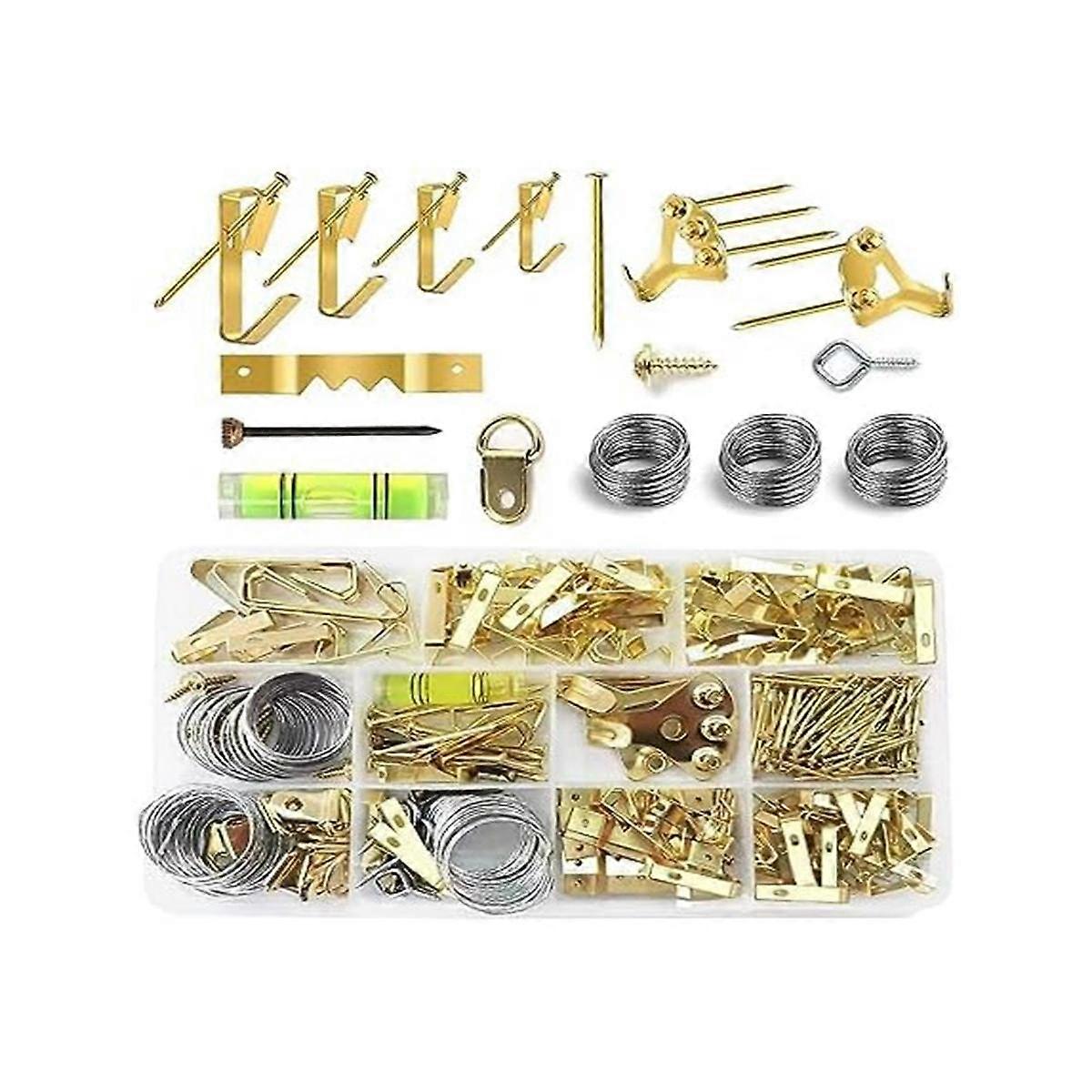 314 Pcs Picture Hanging Kit, Heavy Picture Hanging Hooks for Drywall, Picture Hooks with Nails,Hang