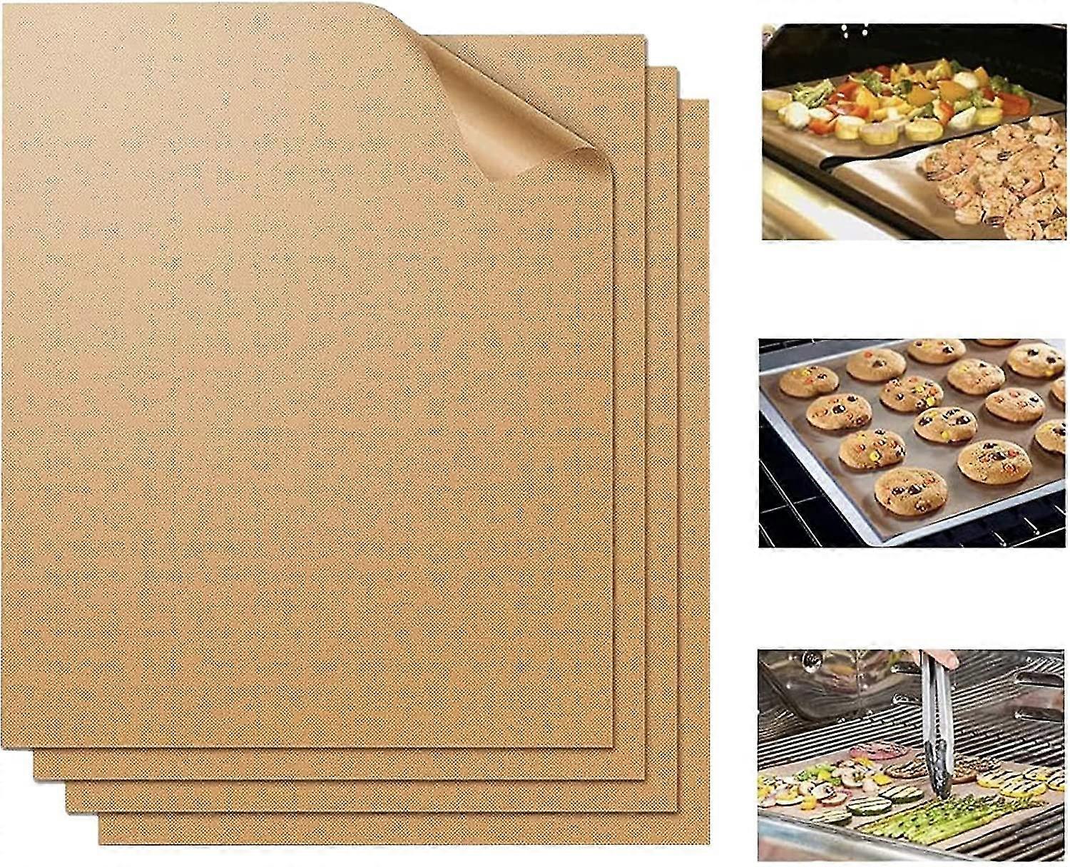 Grill Mat Set Of 7-100% Non-stick Bbq Grill Mats&baking Mats, Pfoa Free, Heavy Duty, Resuable And Easy To Clean, Works On Gas Charcoal And Electric Bb