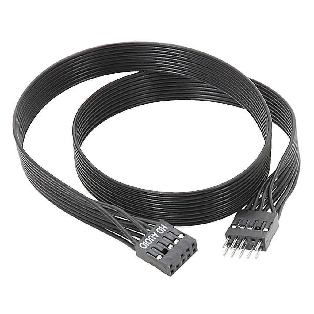 Flexible 9-Pin HD Audio Cord Converter MB USB 9-pin Internal Male To Female Connector Adapter