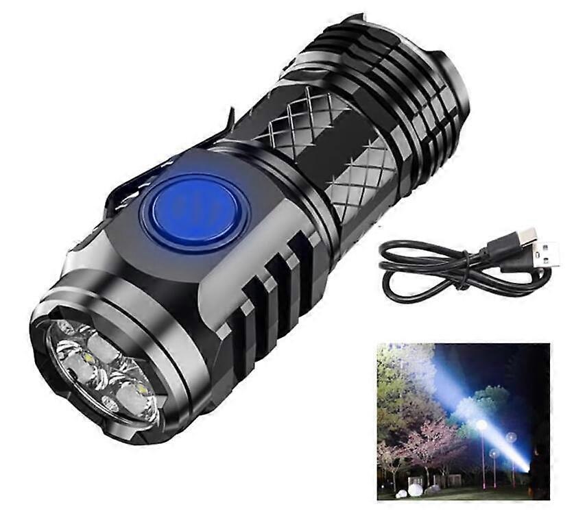 Three-eyed Monster Mini Flashlight, Led Flashlights High Lumens Rechargeable