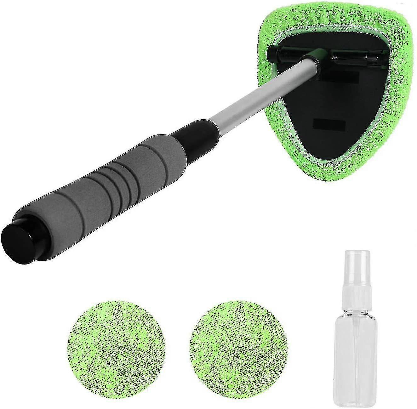 Windshield Cleaner -microfiber Car Window Cleaning Tool With Extendable Handle