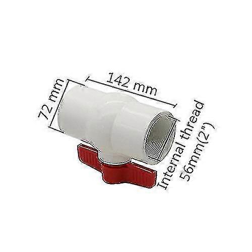 Garden Irrigation Female Thread Pvc Ball Valve 1/2" 3/4" 1" 1.25"1.5" 2" Thread Greeanhouse Farm Watering Aquarium Drain