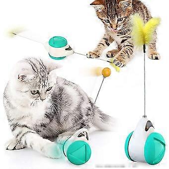Interaktives Katzenspielzeug, Self Balance Swing Cat Toys 360 Rotating Ball Teaser