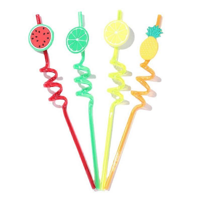 Pcs Reusable Fruit Drinking Straws