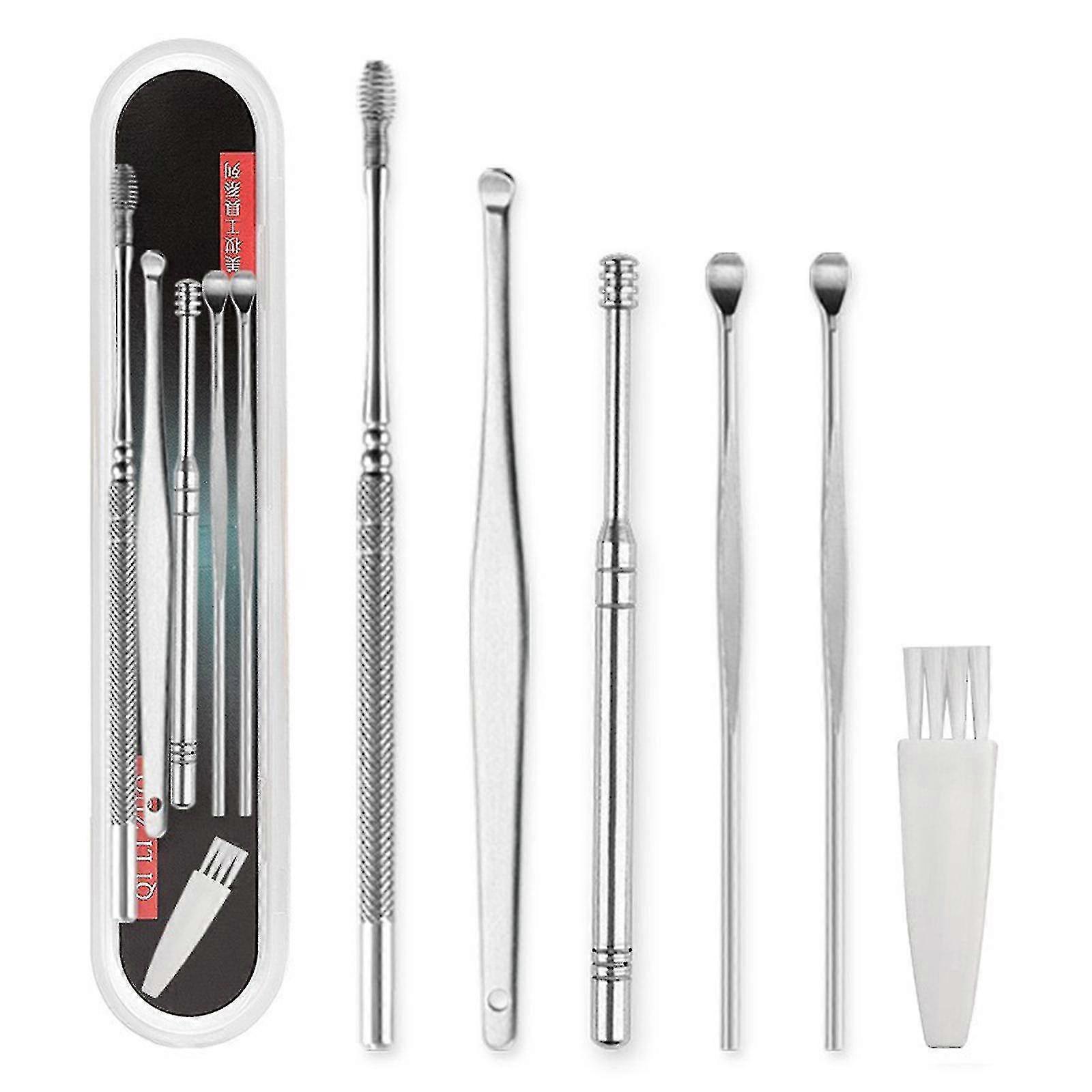 Nerezová ocel ušní vosk odstraňovač ušní čistič nastavit ušní pick-pick, ušní vosk odstranění nástroj