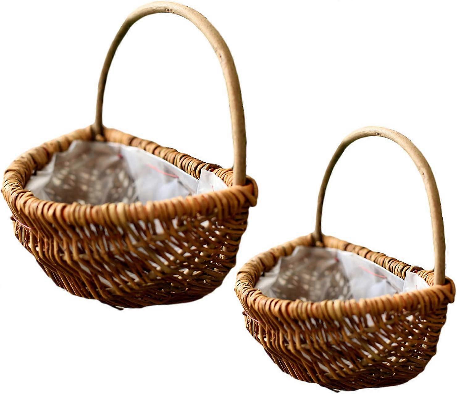 2 Pcs Woven Wall Planter Baskets