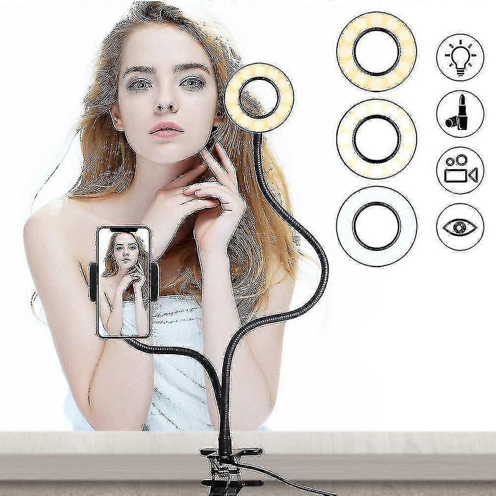 Concept 2 In 1 Led Selfie Ring Light Table Mount Light Iphone Holder With Light