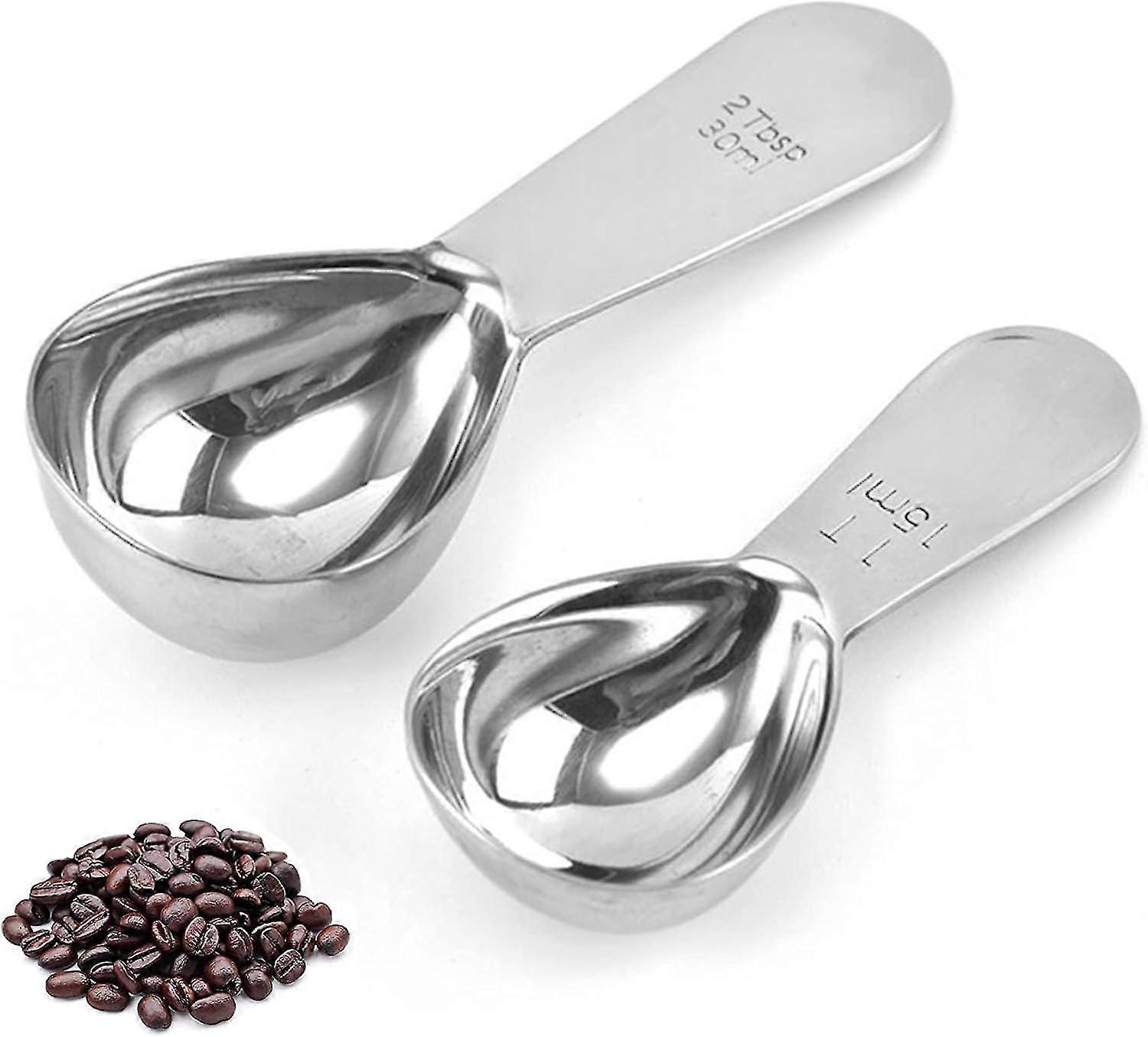 2 Coffee Spoons Large And One Small, Acrylic