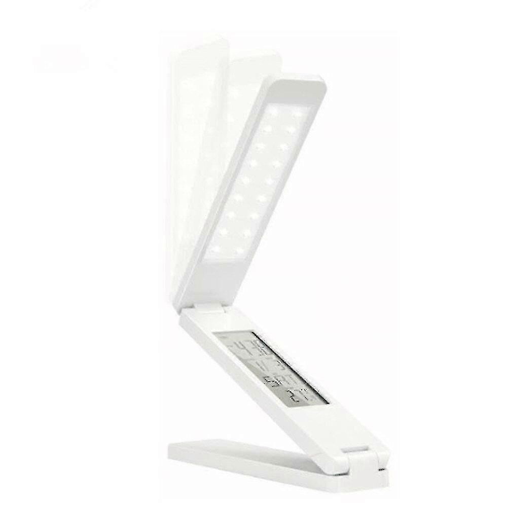 Lamp Perpetual Desk Clock Table Calendar Foldable Touch Stepless