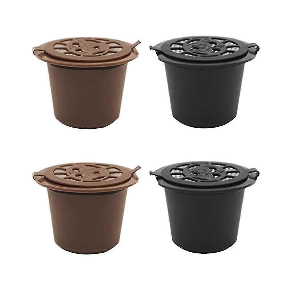 4 Pieces of for Line Coffee Machine Refillable Capsules Reusable Capsule Cups Refillable Coffee Fil
