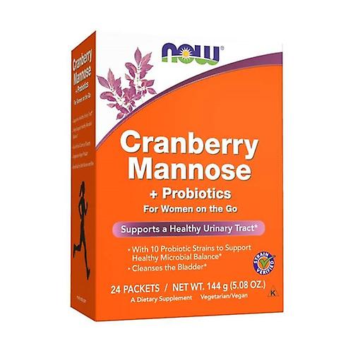 Cranberry + d-mannose + probiotics powder 24 packets of 6g