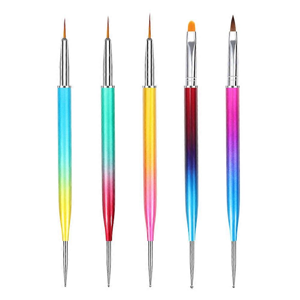 ネイルアートブラシダブルエンドアクリルエクステンションブラシ