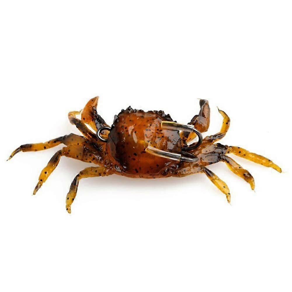 Simulation Fishing Lure Artificial 3D Crab Soft Road Bait Sharp Hook Bait Tackle
