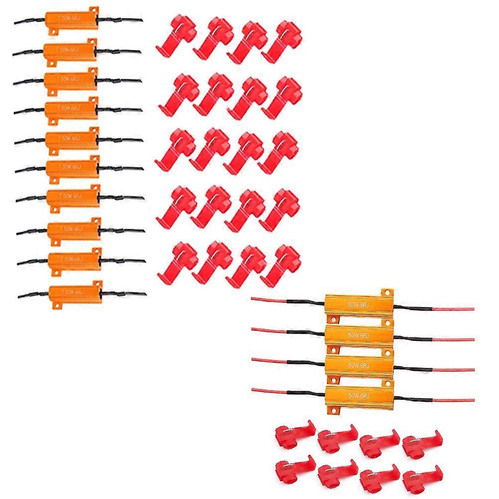 Load Resistor 50w 6rj 6ohm Led Bulb Led Decoder For Turn Signal Blink Tail Light Resistor Decoding Line
