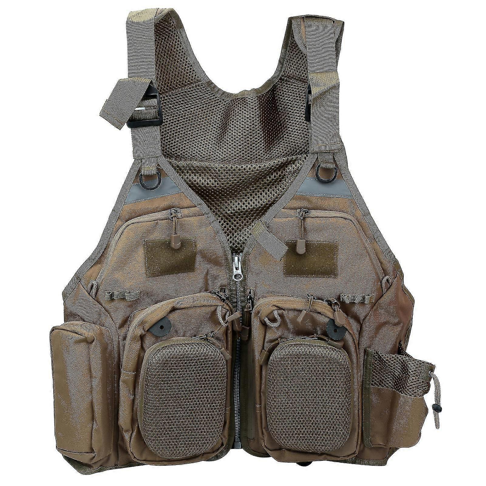 Mäns Utomhus Fiskeväst - Multi Pocket Fiske Väst