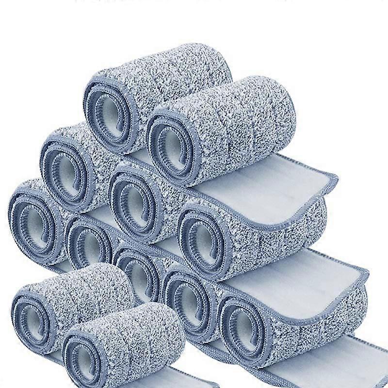 8PCS Replacement Microfiber Pads Dust Push Mop Cloth for Flat Squeeze Mop Easy To Use and Clean Microfiber Mop Pad