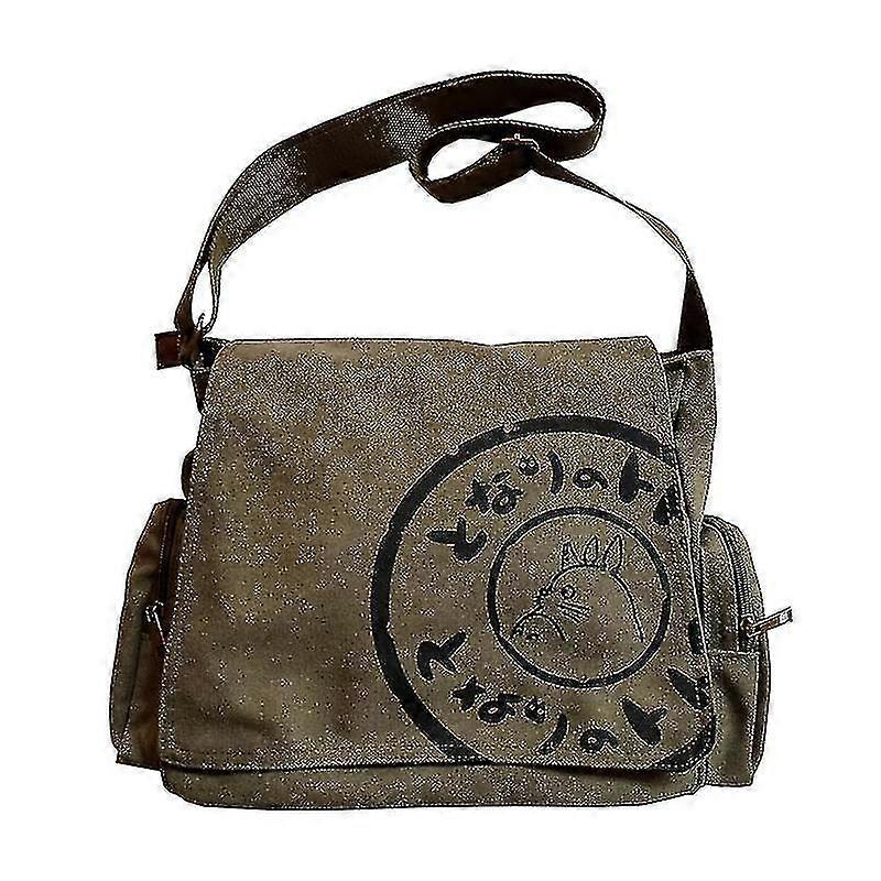 高品質私の隣人トトロキャンバスショルダーバッグ大型サッチェルズレジャーメッセンジャークロスボディバッグ