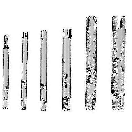 4 Flute Tap Extractor, Tapping Extractor Screw Extractor Steel Broken Head Taps Remover Stripped Screw Tap Extractor Set(6-piece Set)