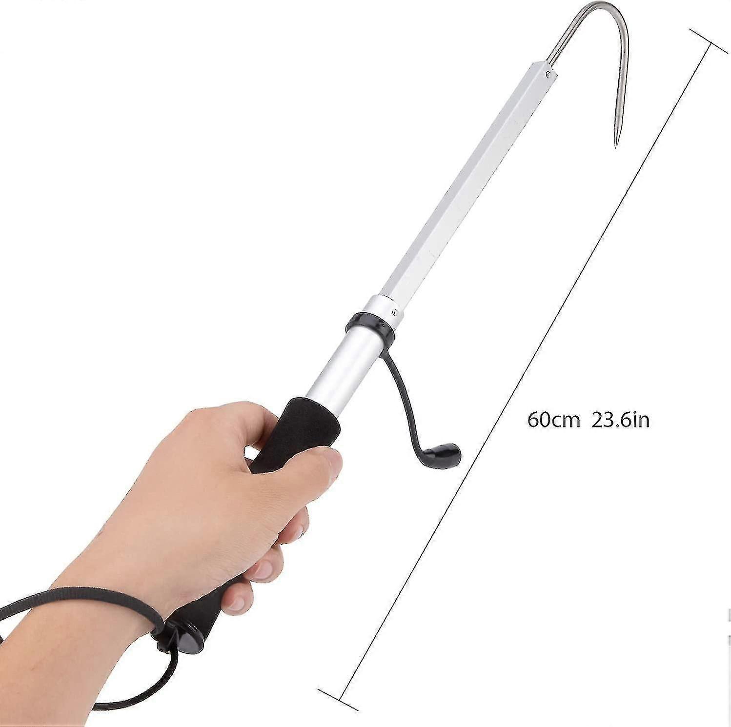 Fish Hook, Stainless Steel Telescopic Hook, 3-piece Telescopic Hook