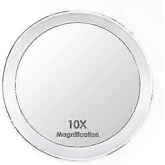 Barsinfi 10x Magnifying Mirror With 3 Suction Cups, Make-up Mirror With 10x Magnification