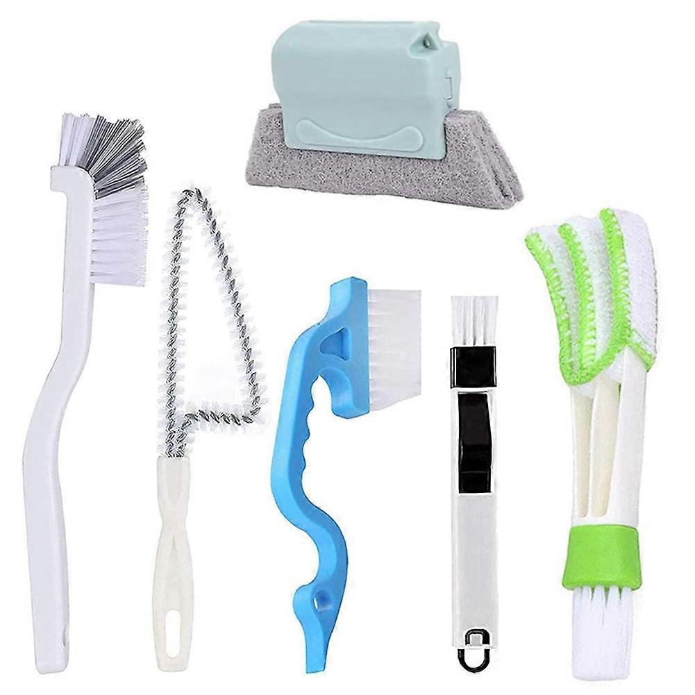 Window Groove Cleaning Brush Set, Window Track Cleaning Tool, Double-Sided Window Cleaning Brush