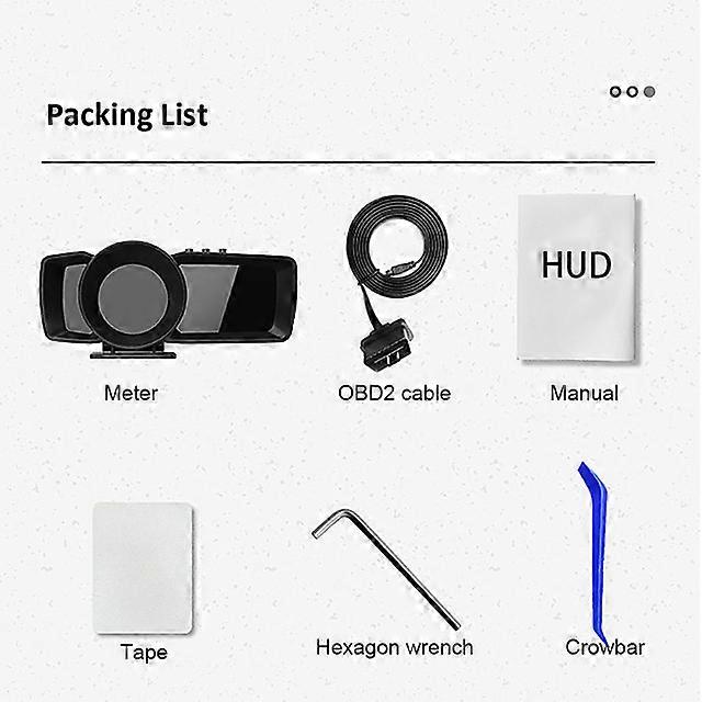 A600 est Head Up Display Auto Display OBD2+GPS Smart Car HUD Gauge Digital Odometer Security Alarm Water&amp;Oil Temp. RPM