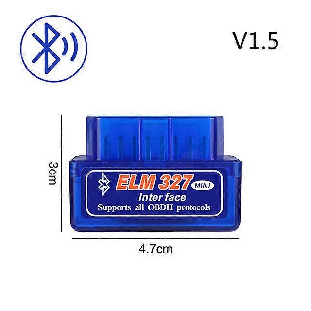 OBD 2 ELM327 Car Detector Bluetooth-compatible Interface V2.1 V1.5 OBD2 II Diagnostic Tool ELM 327 Work for Android Torque/PC