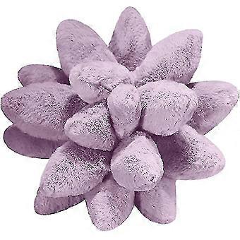 Succulent Pillow, Cute Stuffed Plant Plush Pillows, 3d Succulents Cactus Pillow, Novelty Plush Cushion For Garden Bedroom Home Decor (purple, 9.8in)
