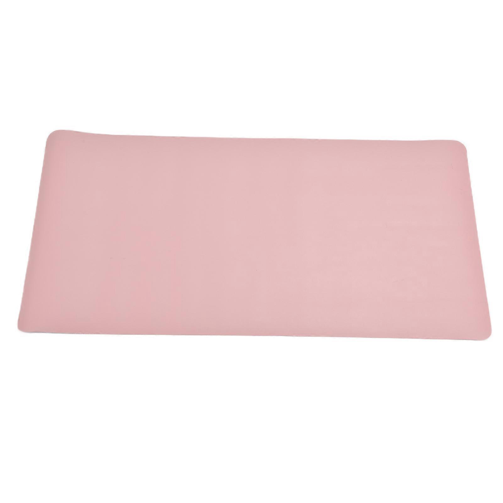 Computer Desk Pad Waterproof Two Color Double Sided Leather Desk Pad compatible Office and Home