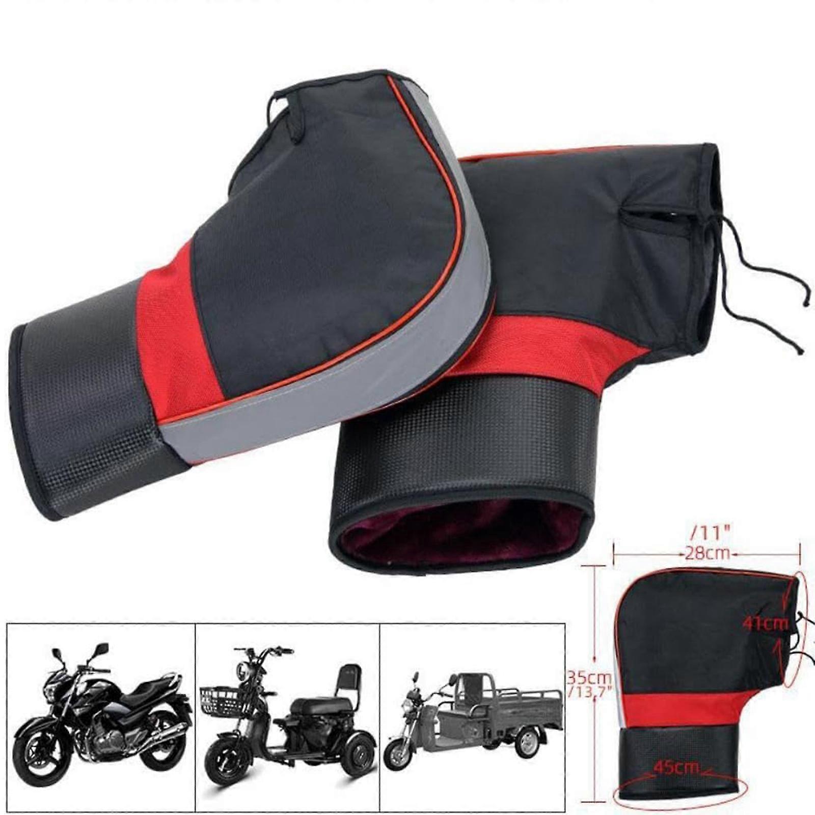 Motorcycle Handle Sleeves, Winter Motorcycle Gloves, Winter Motorcycle Handles, Waterproof Motorcycle Handles for Scooters & Snowmobiles
