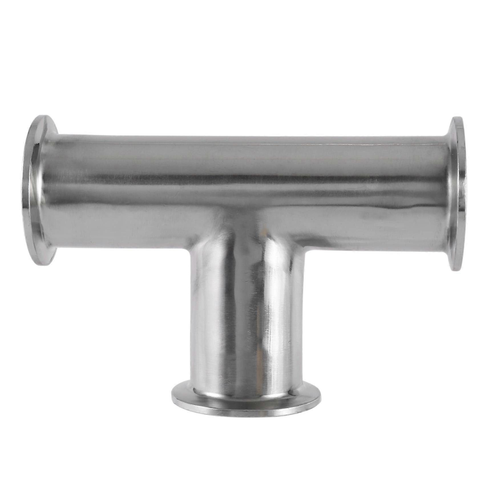 1.5Inch 38Mm Sanitary Tri 3 Way Tee 304 Stainless Steel Sanitary Ferrule Tee Connector Pipe Fitting