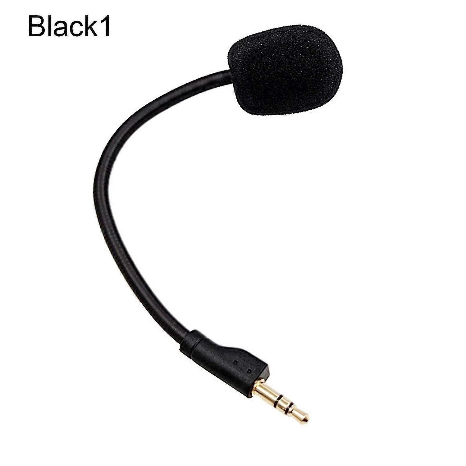 Headset Microphone Plug Play Replaceable Flexible 3.5mm Omnidirectional Gaming Headphone Microphone