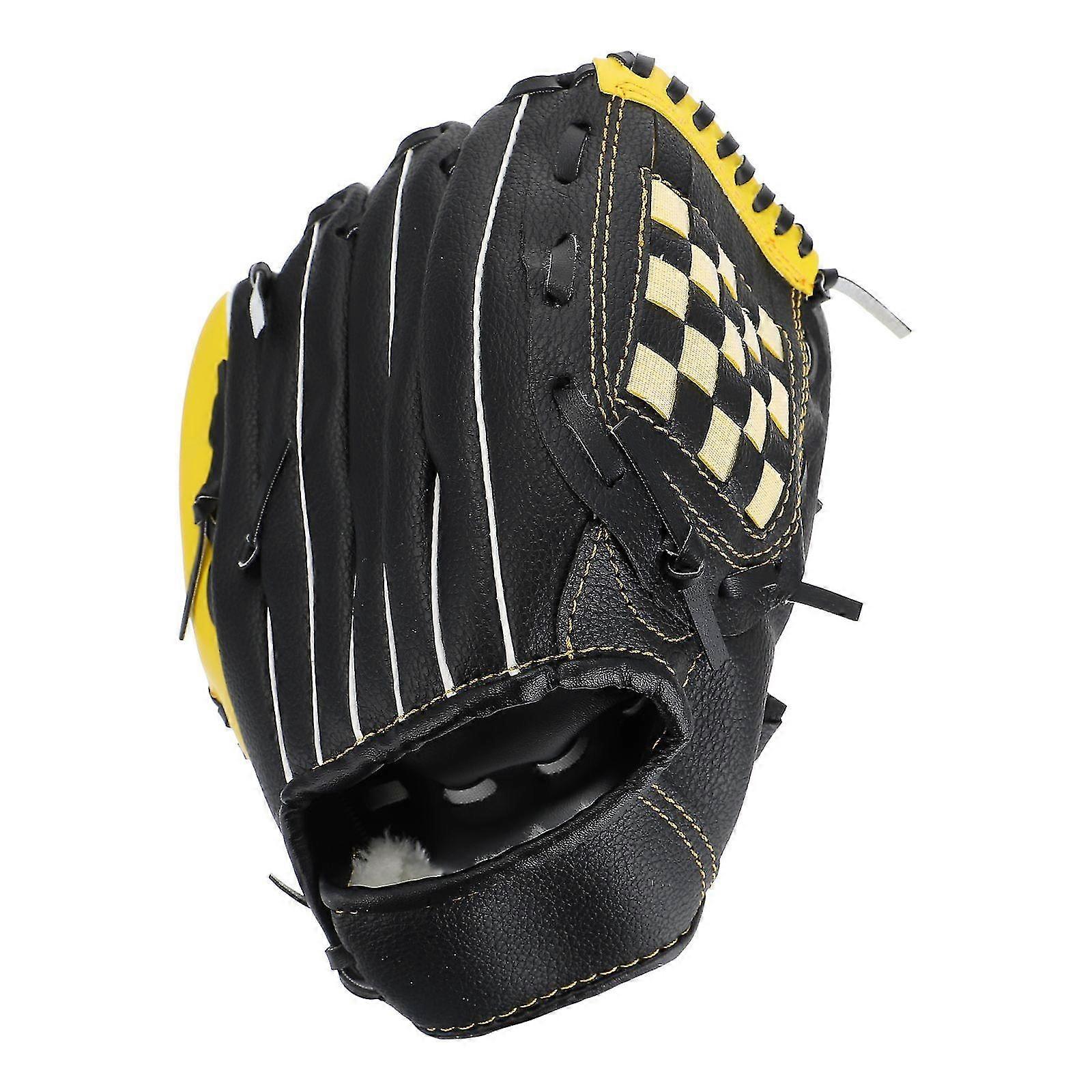 1pc Gant De Baseball Gant De Softball Pratique Gant Durable (jaune Noir)-FCY