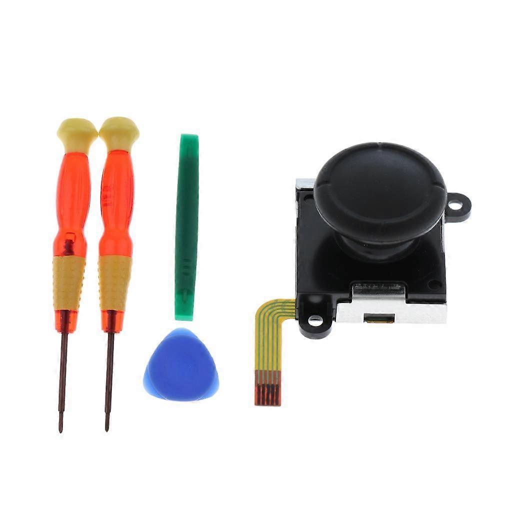 3Pcs Replacement Joystick 3D Analog Thumb Stick for Nintendo Switch Joy-con Controller & Cross PH00 Y-tip Tri-wing Screwdriver Set Tools Kit