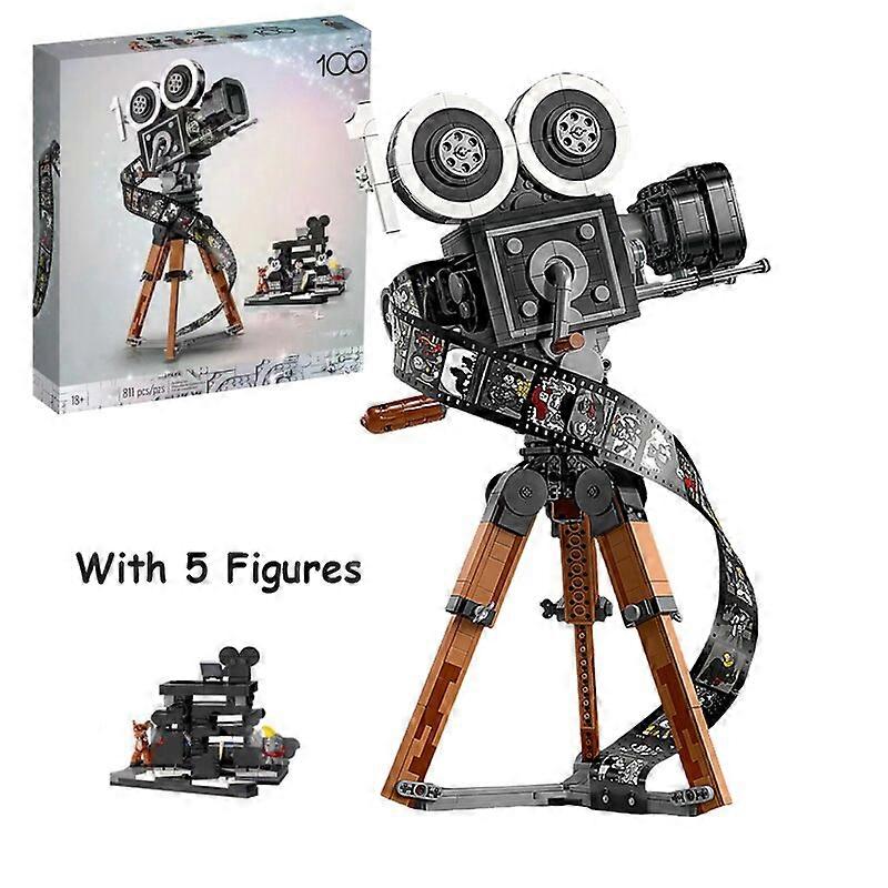 811PCS Conte de fées Projecteur Blocs de construction 43230 Créatif 100e anniversaire Caméra Assembler Briques Jouets Cadeau Pour Enfants Adulte Boîte Télécommande