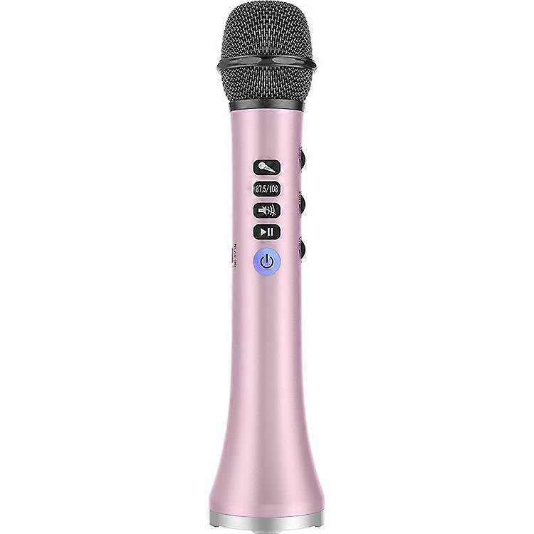 15w Portable Wireless Bluetooth Karaoke Microphone Speaker With Big Power Compatible With Sing/meeting