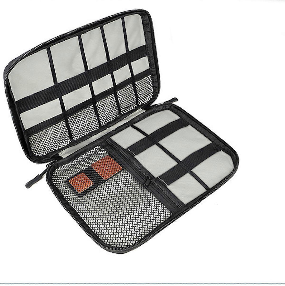 Potable Travel Gadget Bag Grey Cable Organizer Bag Multi Functional Electronics Accessoires Storage Case