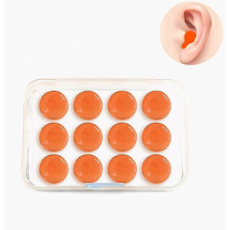 Earplugs, 6 Pairs Silicone Earplugs Moldable Earplugs, Reusable for Sleeping Noise Canceling