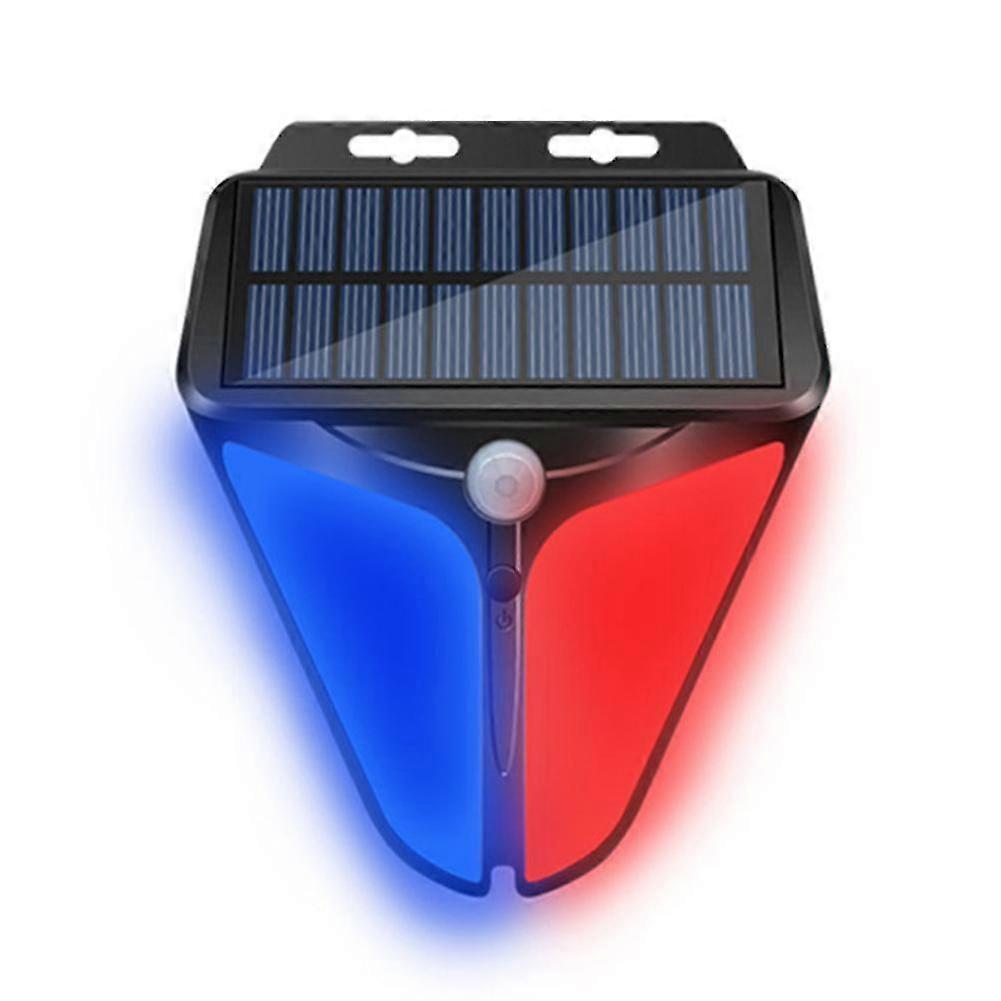 Solar Powered Wireless Strobe Light Siren Waterproof Flash Light Siren Motion Detector